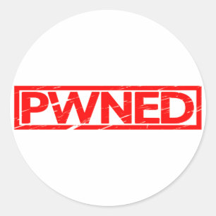 Adesivo Redondo Carimbo Pwned