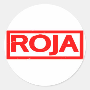 Adesivo Redondo Carimbo Roja