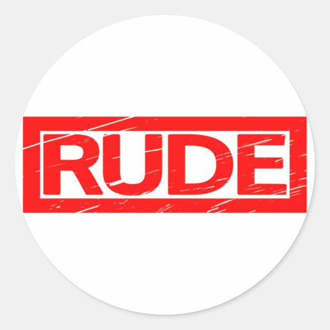 Adesivo Redondo Carimbo Rude (Frente)