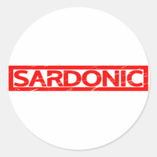 Adesivo Redondo Carimbo Sardonic
