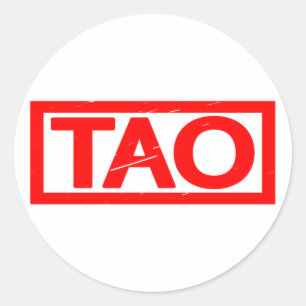 Adesivo Redondo Carimbo Tao