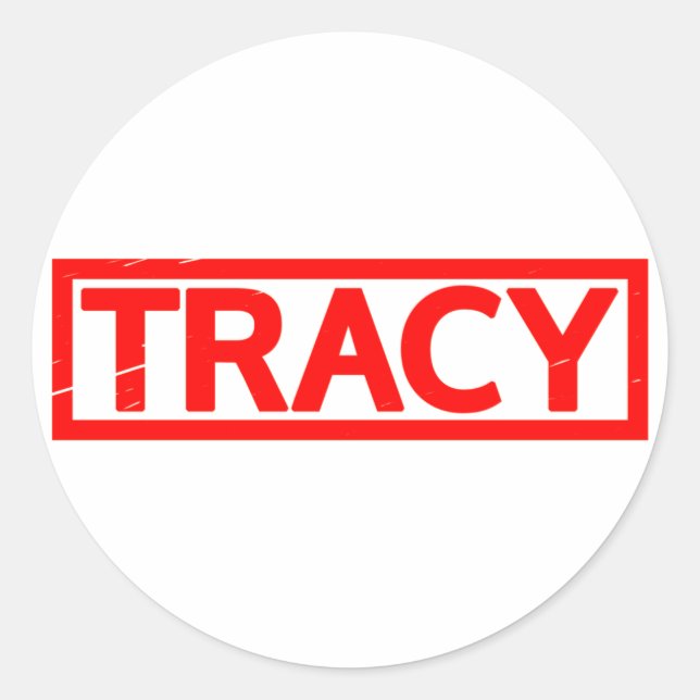 Adesivo Redondo Carimbo Tracy (Frente)