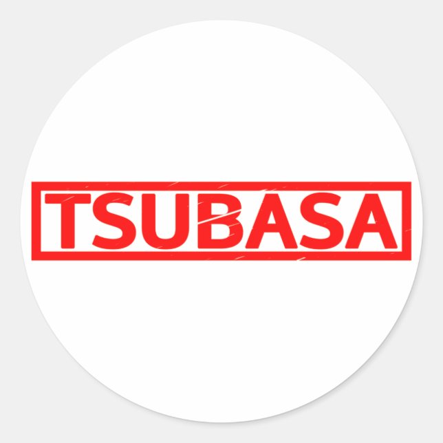 Adesivo Redondo Carimbo Tsubasa (Frente)
