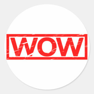 Adesivo Redondo Carimbo Uau