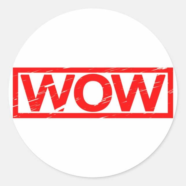 Adesivo Redondo Carimbo Uau (Frente)