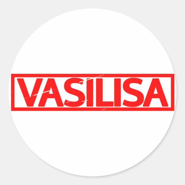 Adesivo Redondo Carimbo Vasilisa (Frente)