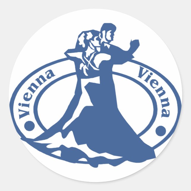 Adesivo Redondo Carimbo Viena (Frente)