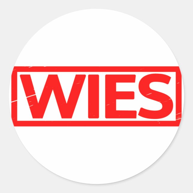 Adesivo Redondo Carimbo Wies (Frente)