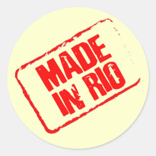 ADESIVO REDONDO CARIOCA FEITO NO SELO DE RIO