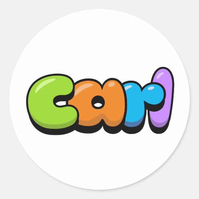 Adesivo Redondo Carl (Frente)