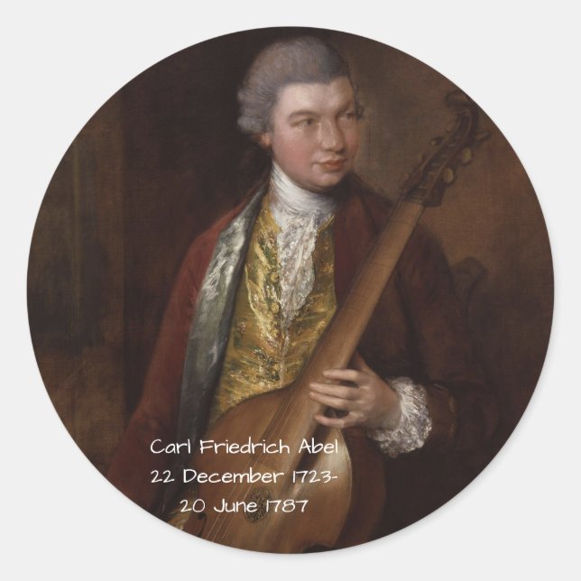 Adesivo Redondo Carl Friedrich Abel (Frente)