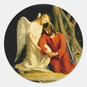 Adesivo Redondo Carl Heinrich Bloch - Gethsemane
