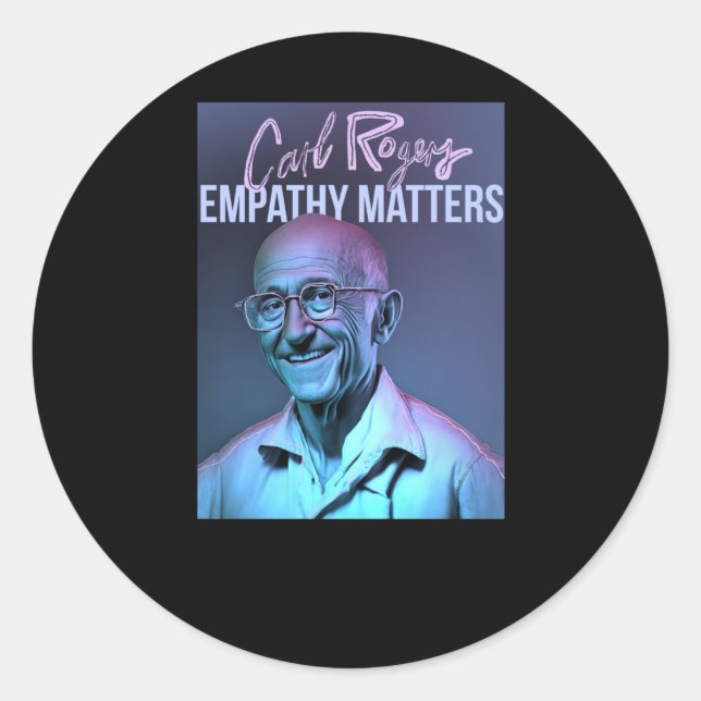 Adesivo Redondo Carl Rogers Empathy S Sticker (Frente)