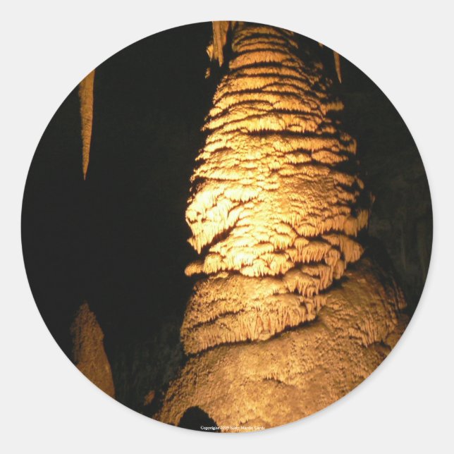 Adesivo Redondo Carlsbad Caverns 2 (Frente)