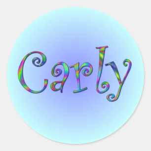 Adesivo Redondo Carly Rainbow Sticker