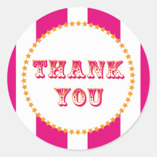 Adesivo Redondo Carnaval e partido do circo