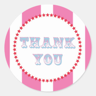 Adesivo Redondo Carnaval e partido do circo