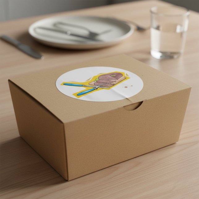 Adesivo Redondo Carnes (Criador carregado)