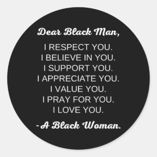Adesivo Redondo Caro Negro Negro Amor Negra Relações com Negros