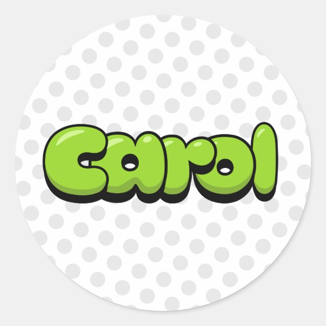 Adesivo Redondo Carol (Frente)