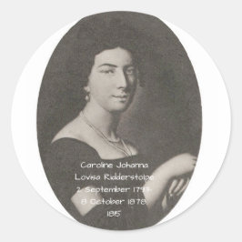Adesivo Redondo Caroline Johanna Lovisa Ridderstolpe, 1815