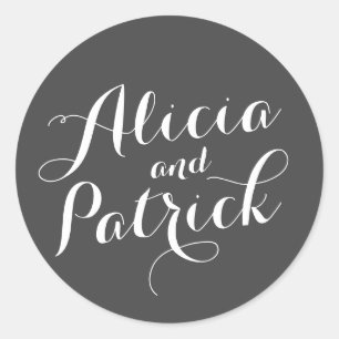 Adesivo Redondo Carolyna Wedding