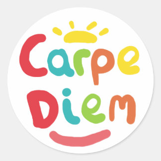 Adesivo Redondo Carpe Diem