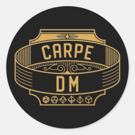 Adesivo Redondo Carpe DM Carpe Diem Funny Tabletop RPG