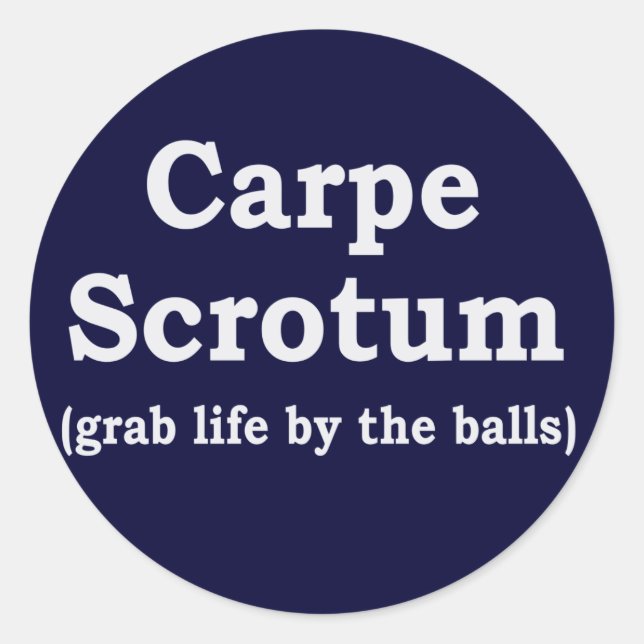Adesivo Redondo Carpe Scrotum (Frente)