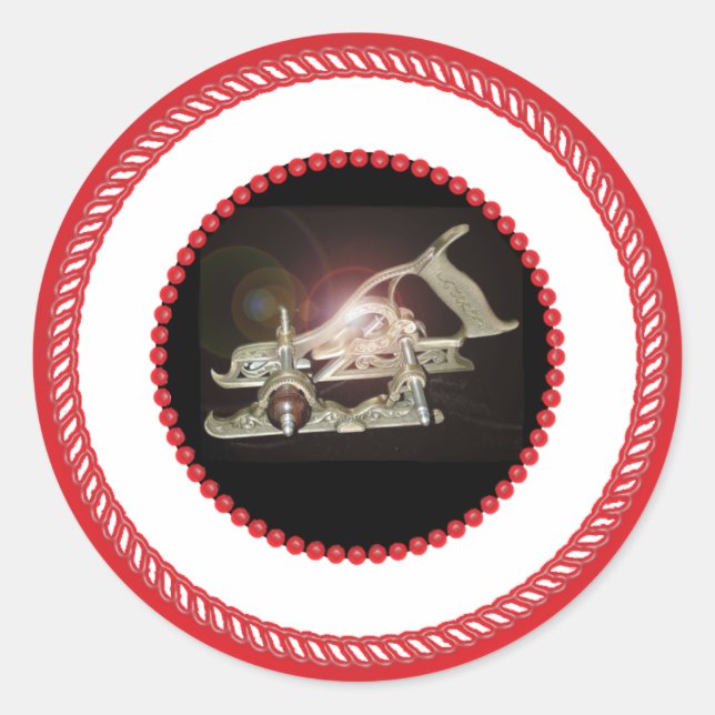 Adesivo Redondo Carpenter Tool Jesse Tree Sticker (Frente)