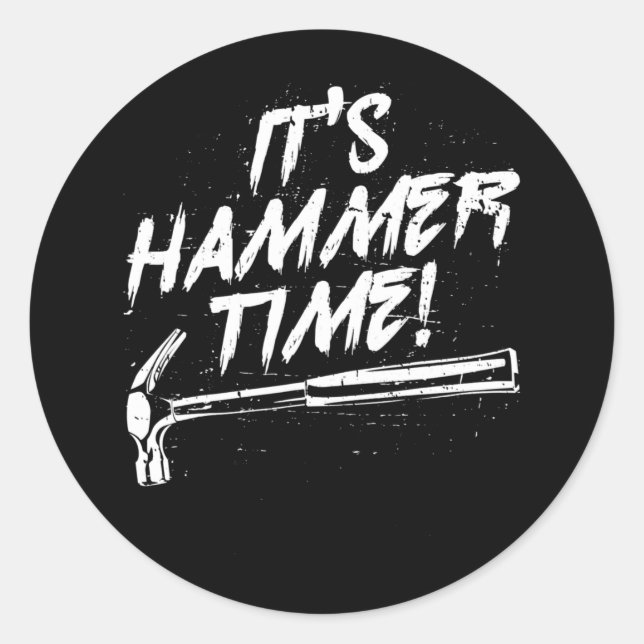 Adesivo Redondo Carpentry Woodcraft carpenter tradesmen  (Frente)