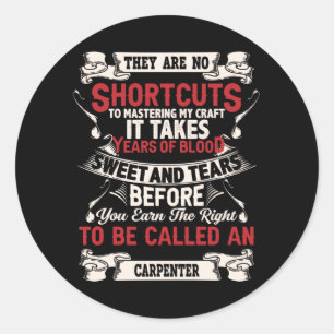 Adesivo Redondo Carpinteiro