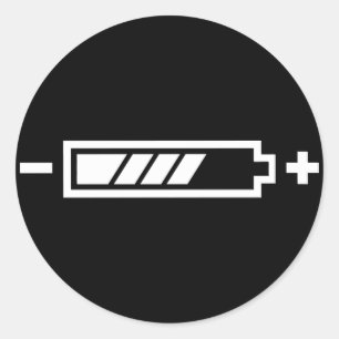 Adesivo Redondo Carregado - energia híbrida solar