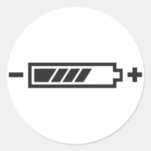 Adesivo Redondo Carregado - híbrido solar elétrico com bateria
