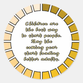 Adesivo Redondo Carregamento de Ano Novo