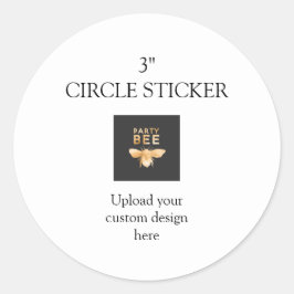 Adesivo Redondo Carregamento de Design Personalizado