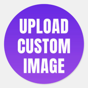 Adesivo Redondo Carregar imagem personalizada - Adicione a sua par