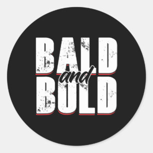 Adesivo Redondo Carreira Bald Cabeça Bald Cabeça Cálida Alopecia C