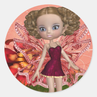 Adesivo Redondo Carrie Fairy Stickers