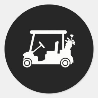 Adesivo Redondo Carrinho de Golfe
