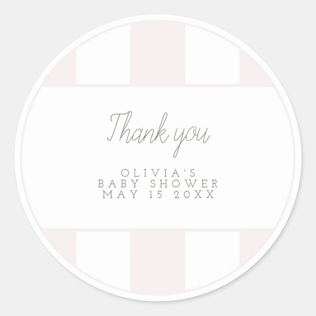 Adesivo Redondo Carrinho de golfe rosa (Frente)