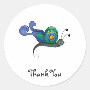 Adesivo Redondo Carrinhos do quintal · Borboleta azul & verde