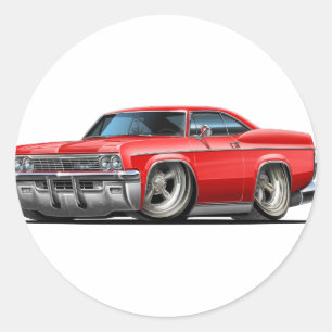Adesivo Redondo Carro 1965-66 do vermelho do Impala