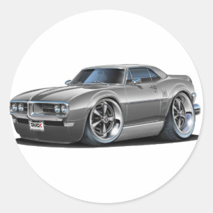 Adesivo Redondo Carro 1968 do cinza de Firebird