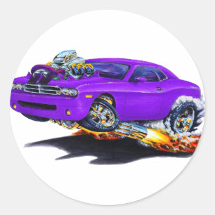 Adesivo Redondo Carro 2008-10 do roxo do desafiador