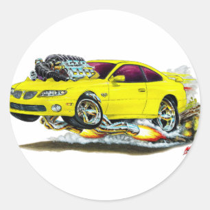 Adesivo Redondo Carro Amarelo GTO 2004-06