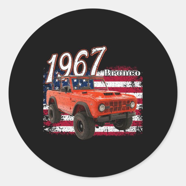 Adesivo Redondo Carro Bronco Suv 67 (Frente)