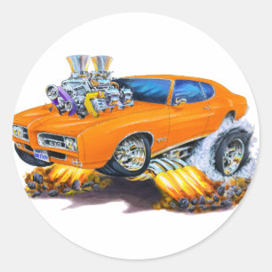 Adesivo Redondo Carro da laranja de 1969 GTO