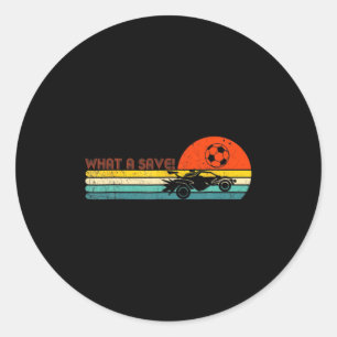 Adesivo Redondo Carro de Futebol RC Foguete Estilo Retro Liga Jogo