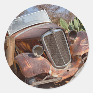 Adesivo Redondo Carro de lixo